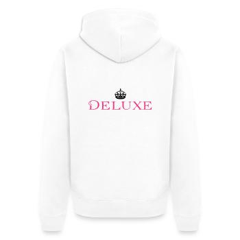 Deluxe Luxus Baby - Unisex Premium Bio Zip Hoodie - Weiß - Hinten - Thijin (182cm)