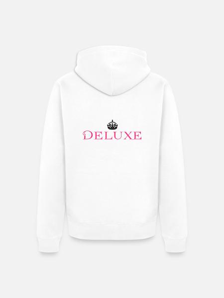 Deluxe Luxus Baby - Unisex Premium Bio Zip Hoodie - Weiß