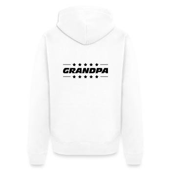 Grandpa - Veste à capuche bio Premium Unisexe - blanc - Dos - Thijin (182cm)