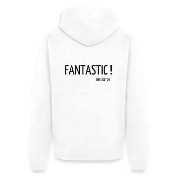 Cinema / Film / Zitat / TV-Serie - Unisex Premium Bio Zip Hoodie - Weiß - Hinten - Thijin (182cm)