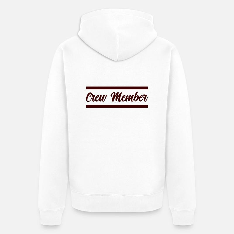 Membre d’équipage - Veste à capuche bio Premium Unisexe - blanc