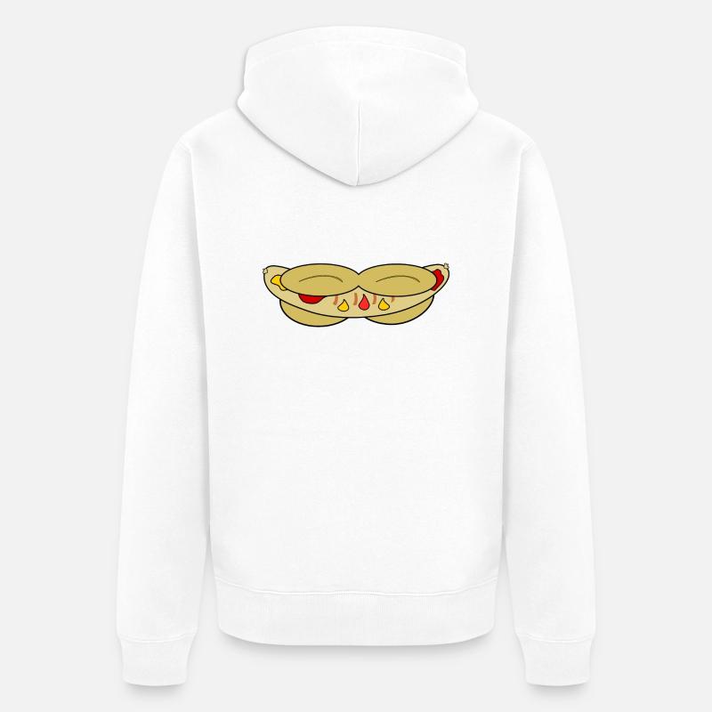 Bratwurst - Veste à capuche bio Premium Unisexe - blanc