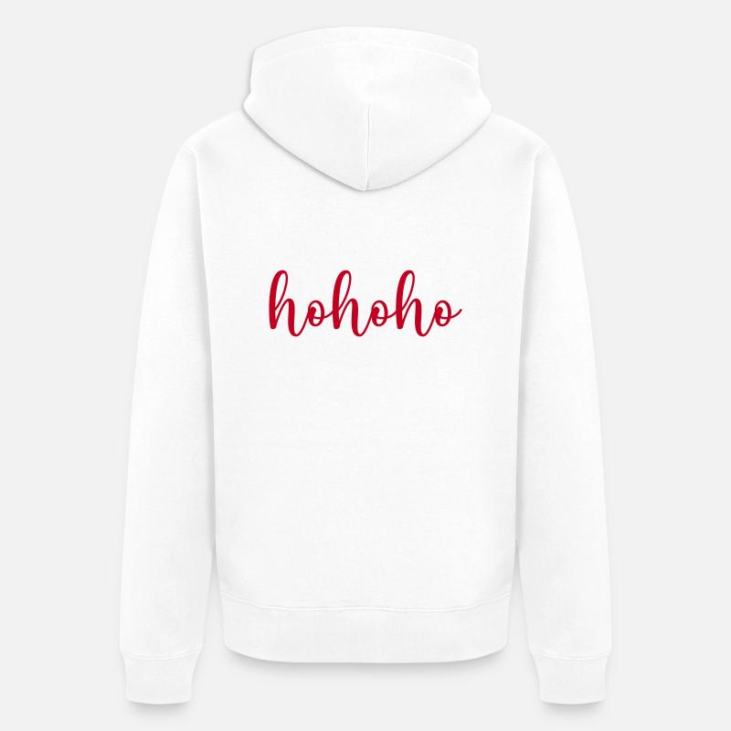 hohoho - Veste à capuche bio Premium Unisexe - blanc