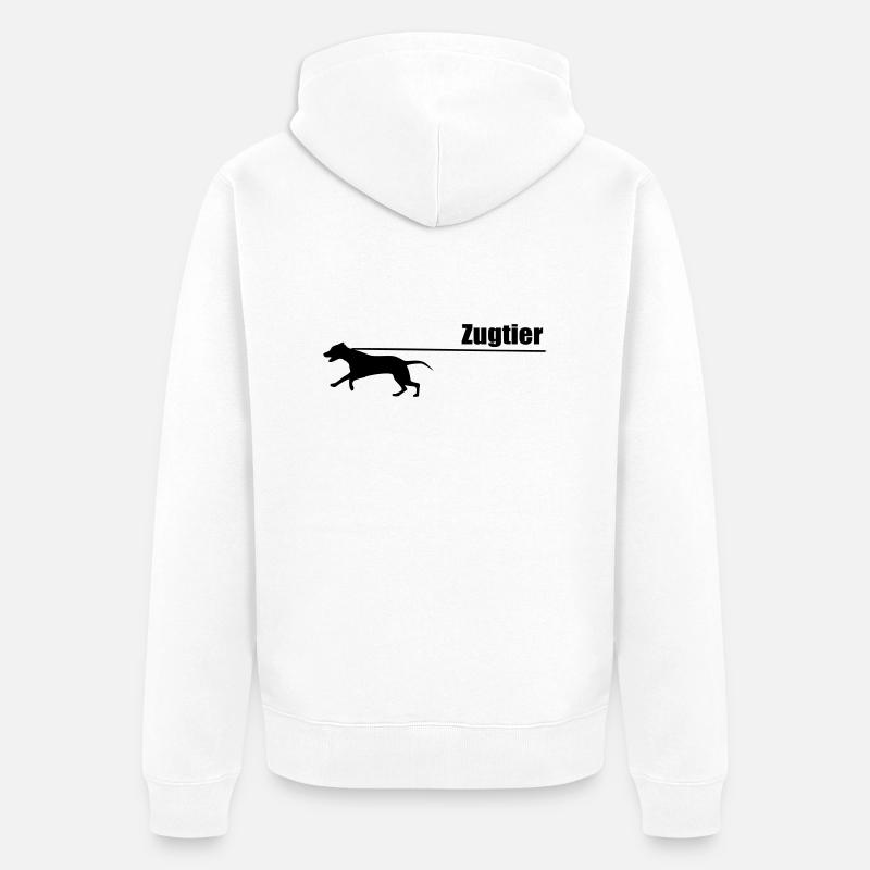 Animal de trait - Veste à capuche bio Premium Unisexe - blanc