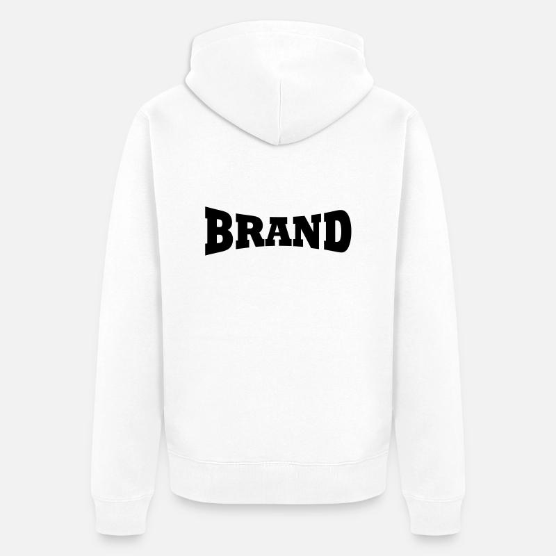 Feu station de ski - Veste à capuche bio Premium Unisexe - blanc