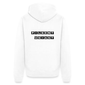 Passionné de Pils - Veste à capuche bio Premium Unisexe - blanc - Dos - Thijin (182cm)