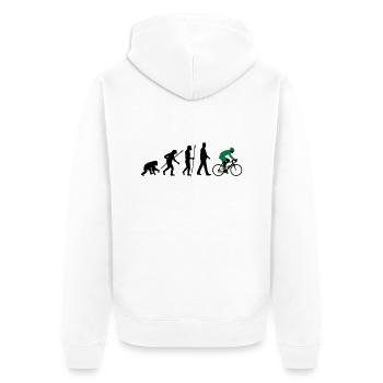 evolution_radfahrer_052012_d_2c - Veste à capuche bio Premium Unisexe - blanc - Dos - Thijin (182cm)