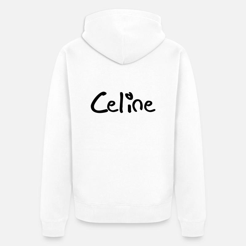 celine - Veste à capuche bio Premium Unisexe - blanc