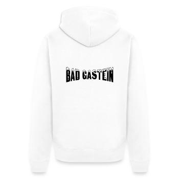 Bad Gastein Skiort (Schnee) - Unisex Premium Bio Zip Hoodie - Weiß - Hinten - Thijin (182cm)