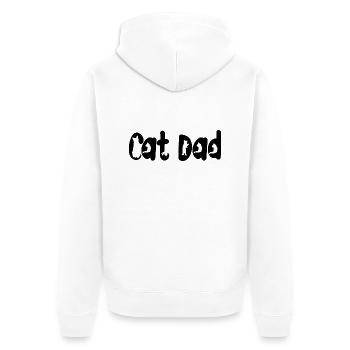 SUPER DAD DAY - Unisex Premium Organic Zip Hoodie - white - Back - Thijin (182cm)