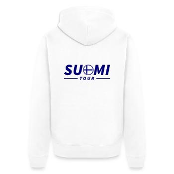 Suomi Tour Finlande - Veste à capuche bio Premium Unisexe - blanc - Dos - Thijin (182cm)