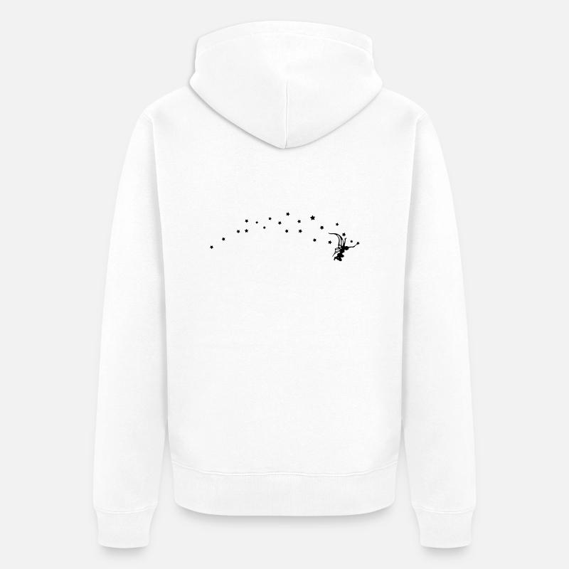 elfe - Unisex Premium Bio Zip Hoodie - Weiß