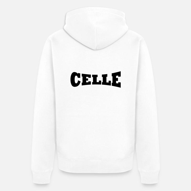 Celle - Veste à capuche bio Premium Unisexe - blanc