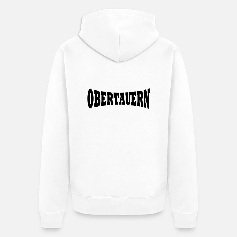 Station de ski Obertauern - Veste à capuche bio Premium Unisexe - blanc