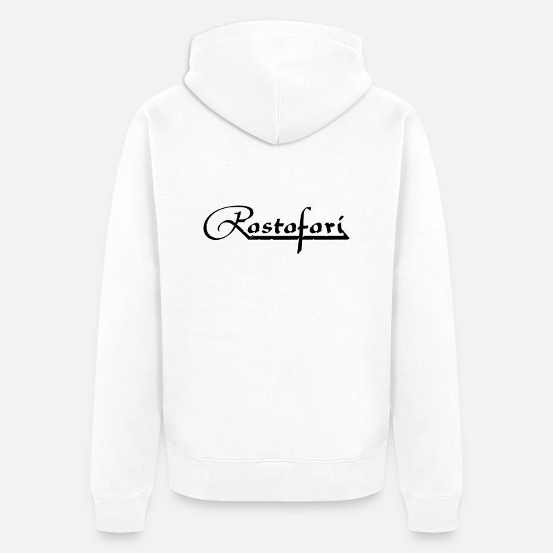 rastafari_vec_1 de - Unisex Premium Bio Zip Hoodie - Weiß