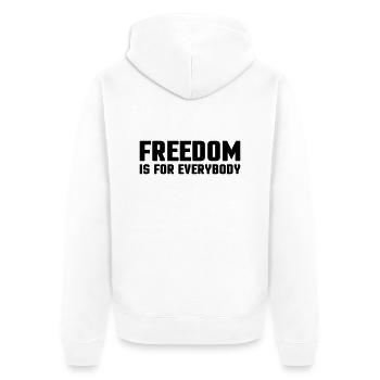 freedom_1 - Veste à capuche bio Premium Unisexe - blanc - Dos - Thijin (182cm)