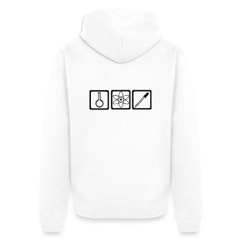 Chimie - Chimiste - Veste à capuche bio Premium Unisexe - blanc - Dos - Thijin (182cm)