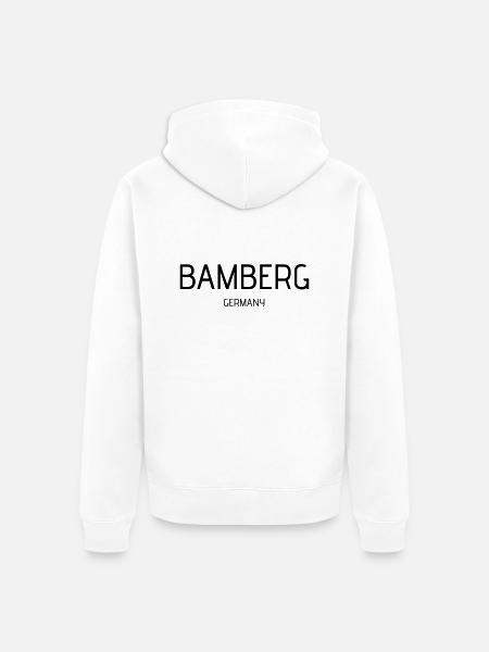 Bamberg - Unisex Premium Bio Zip Hoodie - Weiß