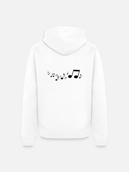 sounds___f1 - Unisex Premium Organic Zip Hoodie - white