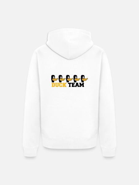 Duck Team - Veste à capuche bio Premium Unisexe - blanc