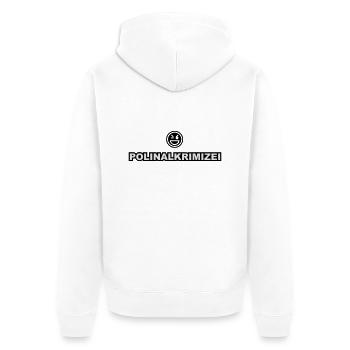 polinalkrimizei - Unisex Premium Bio Zip Hoodie - Weiß - Hinten - Thijin (182cm)