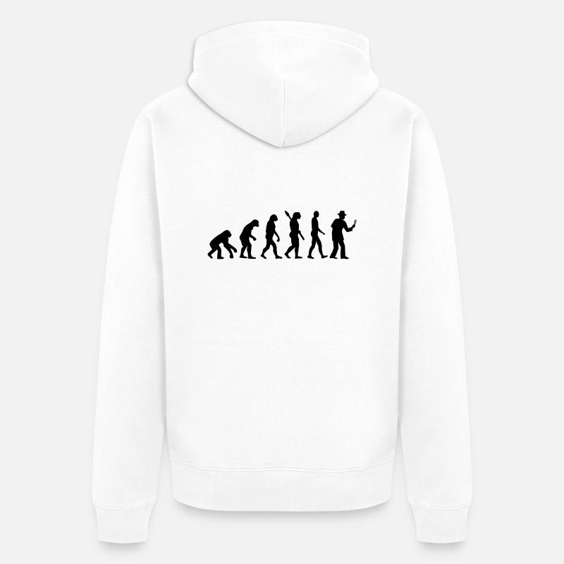 Detective - Veste à capuche bio Premium Unisexe - blanc
