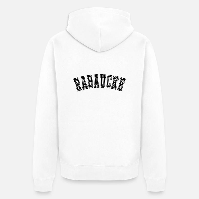Rabaucke Lausbube - Veste à capuche bio Premium Unisexe - blanc