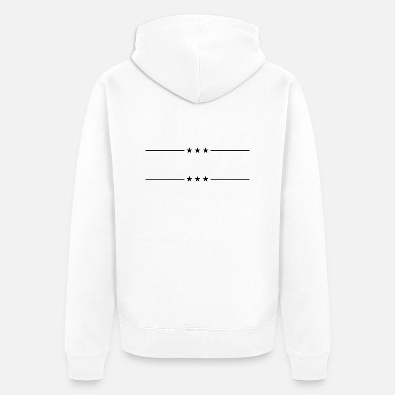 Coup d’étoile gratuit - Veste à capuche bio Premium Unisexe - blanc