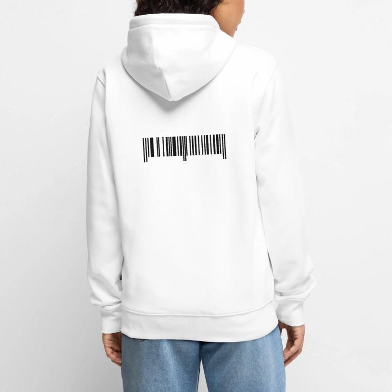 Barcode - Strichcode Unisex Premium Bio Zip Hoodie