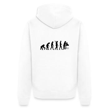 Tierärztin - Unisex Premium Bio Zip Hoodie - Weiß - Hinten - Thijin (182cm)