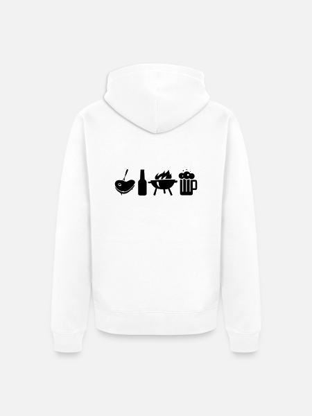 Männerwallfahrt - Unisex Premium Bio Zip Hoodie - Weiß