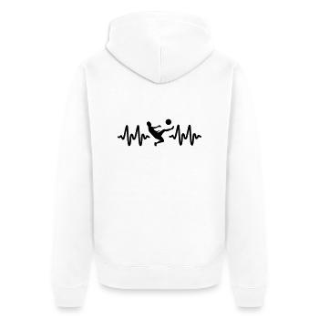 foot - Veste à capuche bio Premium Unisexe - blanc - Dos - Thijin (182cm)