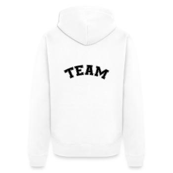 équipe - Veste à capuche bio Premium Unisexe - blanc - Dos - Thijin (182cm)