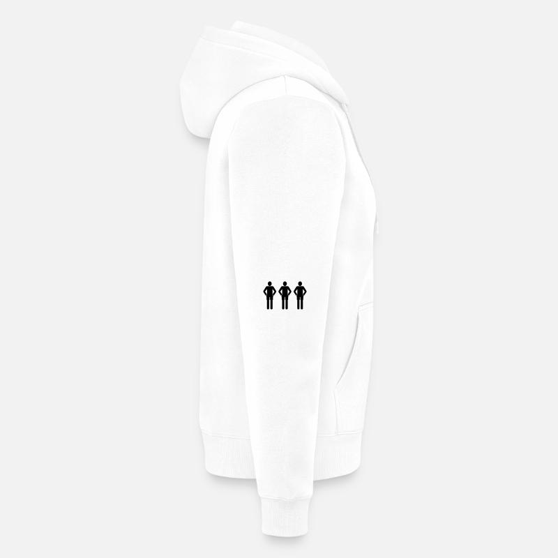 3schwarz Unisex Premium Bio Zip Hoodie