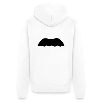 karl schnauz - Unisex Premium Bio Zip Hoodie - Weiß - Hinten - Thijin (182cm)