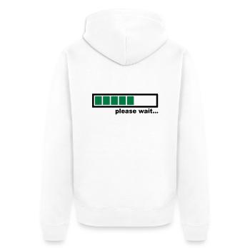 Loading - Veste à capuche bio Premium Unisexe - blanc - Dos - Thijin (182cm)