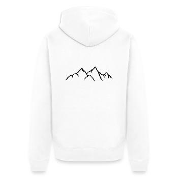 Magnifique paysage de montagne - Veste à capuche bio Premium Unisexe - blanc - Dos - Thijin (182cm)