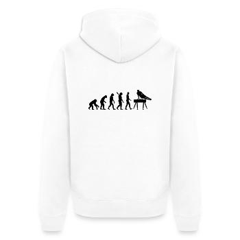 Evolution Gymnastique - Veste à capuche bio Premium Unisexe - blanc - Dos - Thijin (182cm)
