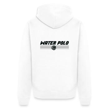 Wasserball Motiv Waterpolo Sport - Unisex Premium Bio Zip Hoodie - Weiß - Hinten - Thijin (182cm)