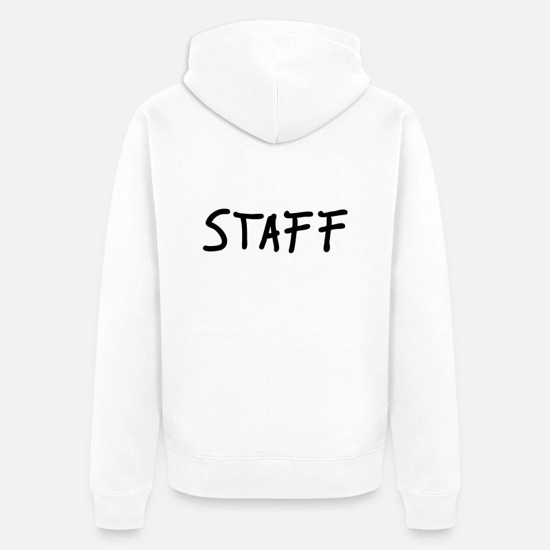 staff - Veste à capuche bio Premium Unisexe - blanc