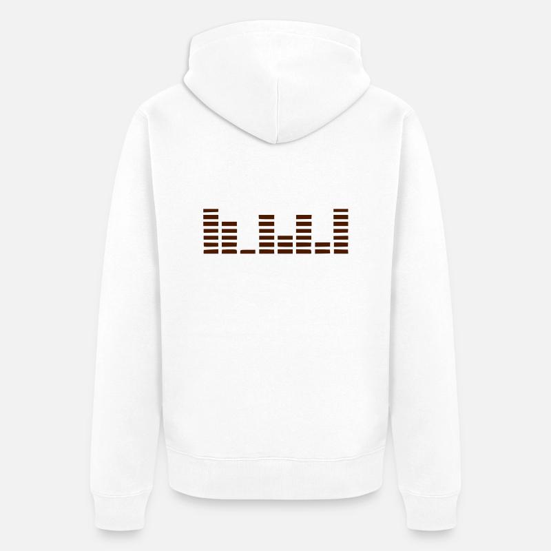 Equalizer - Veste à capuche bio Premium Unisexe - blanc