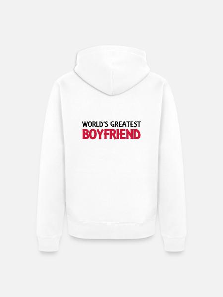 World's greatest boyfriend - Unisex Premium Bio Zip Hoodie - Weiß
