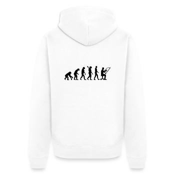 Dessinateur en bâtiment - Veste à capuche bio Premium Unisexe - blanc - Dos - Thijin (182cm)