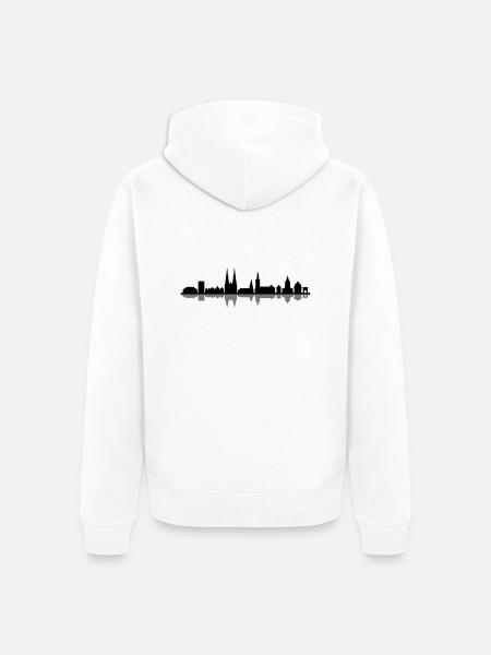 Skyline - Soest - Unisex Premium Bio Zip Hoodie - Weiß