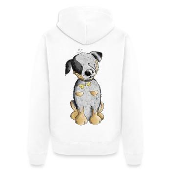 Süßer Australian Cattle Dog - Unisex Premium Bio Zip Hoodie - Weiß - Hinten - Thijin (182cm)