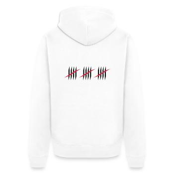 15 - Veste à capuche bio Premium Unisexe - blanc - Dos - Thijin (182cm)