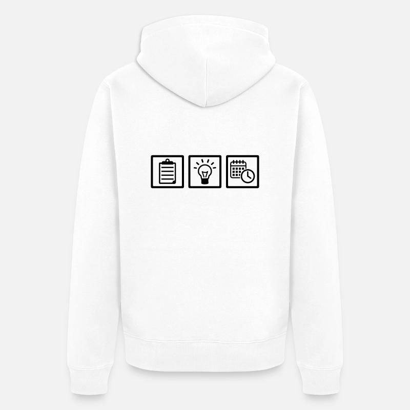 Event Manager - Veste à capuche bio Premium Unisexe - blanc