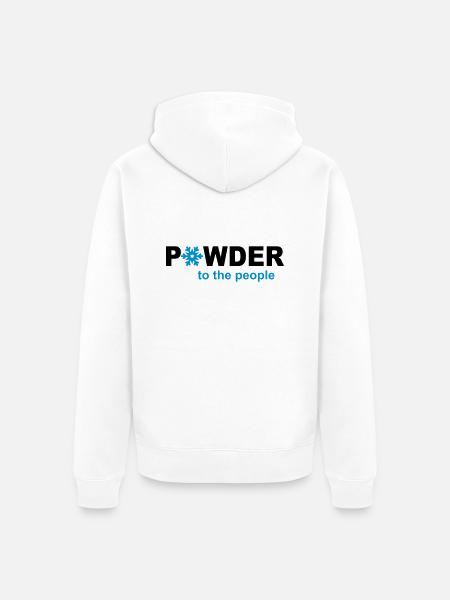 Ski - Unisex Premium Bio Zip Hoodie - Weiß