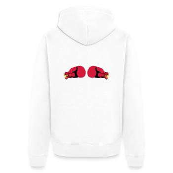Boxhandschuhe T-Shirts - Veste à capuche bio Premium Unisexe - blanc - Dos - Thijin (182cm)