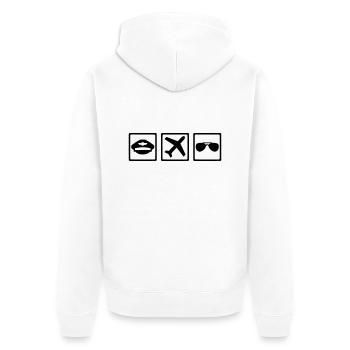 Pilote - Veste à capuche bio Premium Unisexe - blanc - Dos - Thijin (182cm)